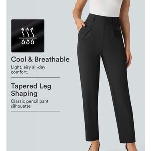 HALARA NWT Women's Black Straight-Leg Trousers